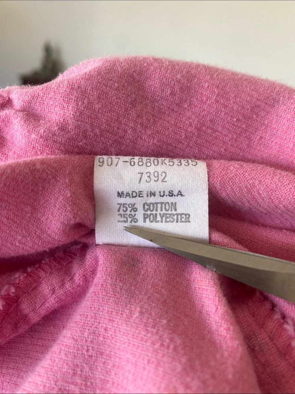 VTG 80s OshKosh B'gosh Pink Corduroy Floral Overall Dress Size 6 Union Made USA